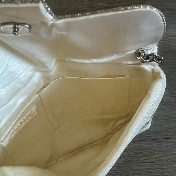 Vintage Beaded Silver Handbag - Picture 7 of 8